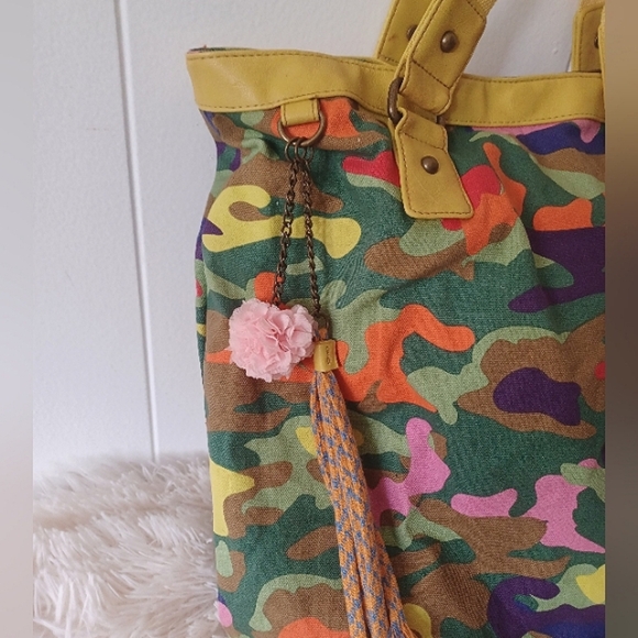 Colorful Camouflage Tote Bag - Picture 3 of 11